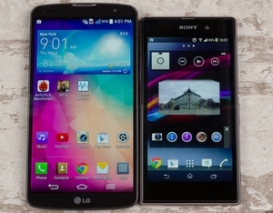 LG G Pro 2 tranh tài với Sony Xperia Z1