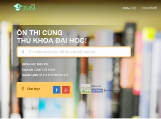 Ra mắt website giáo dục trực tuyến Zuni.vn