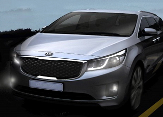 Xe đa dụng hoàn toàn mới của KIA xuất hiện
