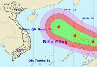 Bão mạnh có thể ảnh hưởng đến Bắc Bộ