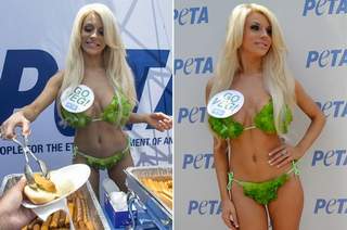 Courtney Stodden lại khoe ngực khủng với bikini xà lách