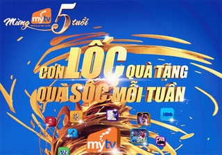 Tròn 5 tuổi, truyền hình MyTV tung khuyến mại lớn