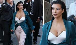 Kim 'siêu vòng 3' khoe vòng 1 ngồn ngộn