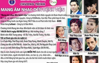 Mang ánh sáng của những tấm lòng nhân ái đến bệnh viện