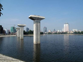 Hà Nội:Phân luồng giao thông khu vực thi công tuyến đường sắt
