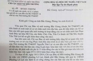 Nghi án làm giả chữ ký của Thứ trưởng Bộ TN&MT