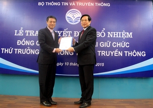 Ông Phạm Hồng Hải nhận quyết định Thứ trưởng Bộ TT&TT