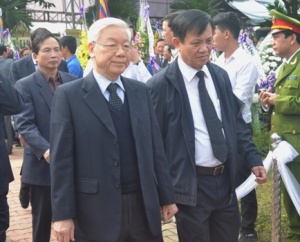 Tổng bí thư, Thủ tướng Chính phủ viếng tiễn đưa ông Nguyễn Bá Thanh