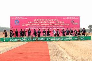 Khởi công khu công nghiệp 350 ha tại Phú Thọ