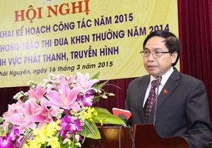 Hội nghị triển khai công tác Phát thanh - Truyền hình năm 2015
