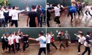 20 học sinh Hà Nội ẩu đả như phim hành động