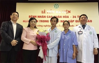 Bệnh nhân nặng nhất vụ sập giàn giáo được xuất viện