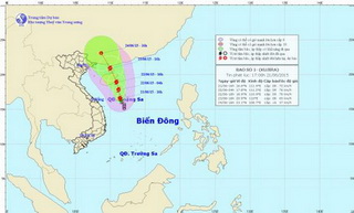 Bão giật cấp 11 đã vào Biển Đông