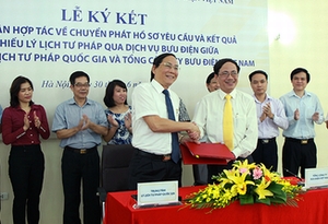 Thêm dịch vụ cấp phiếu lý lịch tư pháp qua Bưu điện