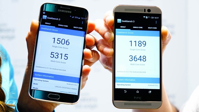 10 smartphone hiệu năng mạnh nhất nửa đầu 2015