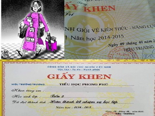 Đề nghị thống nhất cách ghi khen thưởng học sinh