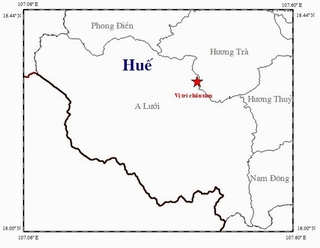 Tiếp tục xảy ra động đất tại Huế