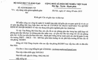 Xuất hiện văn bản mạo danh Bộ Giáo dục