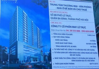 Báo cáo gấp Thủ tướng vụ tòa nhà cao bất thường giữa Ba Đình