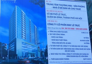 Chủ đầu tư tự ý xây vượt 16m, nhà 8B Lê Trực sẽ bị &quot;cắt ngọn&quot;!?