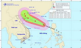 Dự báo bão giật đến cấp 12 trong vịnh Bắc Bộ