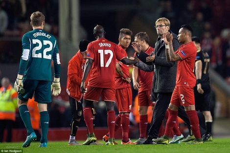 Liverpool hòa trận thứ 2 liên tiếp dưới thời HLV klopp