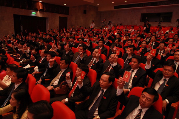 Các đại biểu họp phiên trù bị