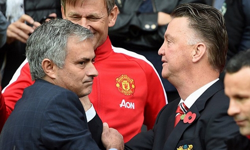 Mourinho sắp tiếp quản chiếc ghế của HLV Van Gaal?