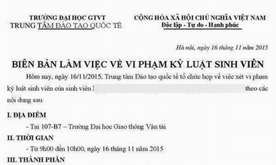 Thực hư việc trường kỷ luật sinh viên phát ngôn không chuẩn trên facebook