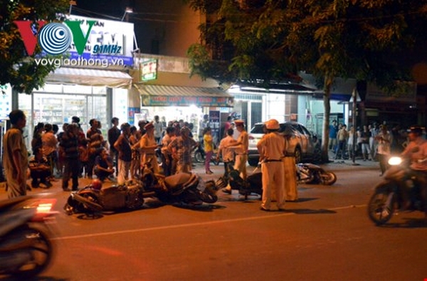 Hiện trường vụ tai nạn.