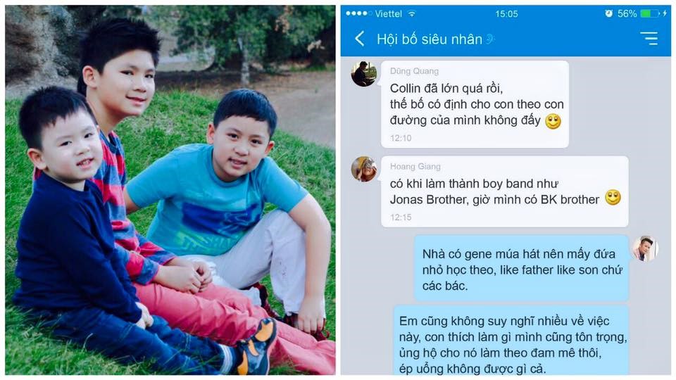 Nghệ sĩ Việt chia sẻ cách nuôi dạy con trên Zalo
