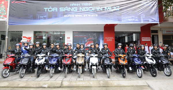 Honda Air Blade 125 bắt đầu hành trình dài từ miền Trung tới Tây Nguyên và miền Tây