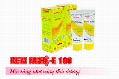 Thu hồi kem nghệ E100 do Công ty Tân Hà Lan sản xuất