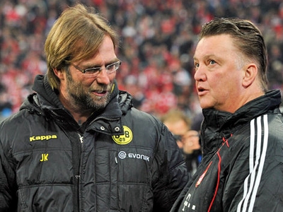 Chờ đợi HLV Van Gaal thử tài Klopp!