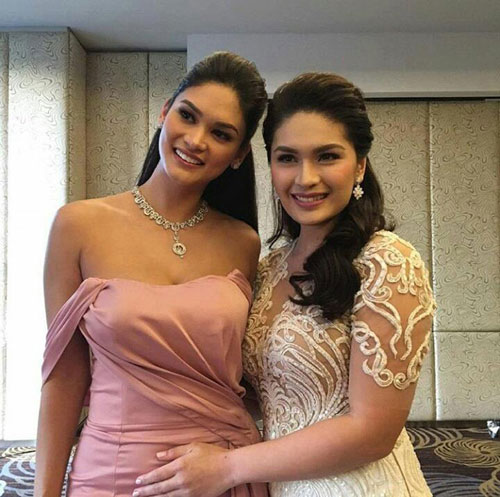 Pia Wurtzbach và cô dâu Pauleen Luna  
