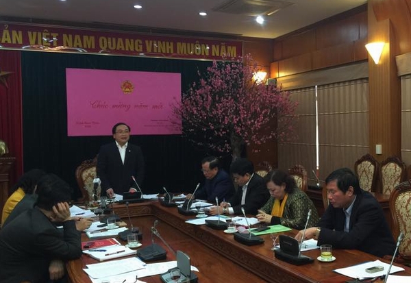 Bí thư Hà Nội Hoàng Trung Hải hối thúc làm việc sau Tết