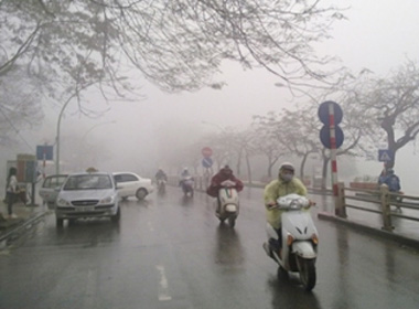 Bắc Bộ mưa, sương mù 2 ngày cuối tuần