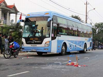 Hiện trường vụ tai nạn.
