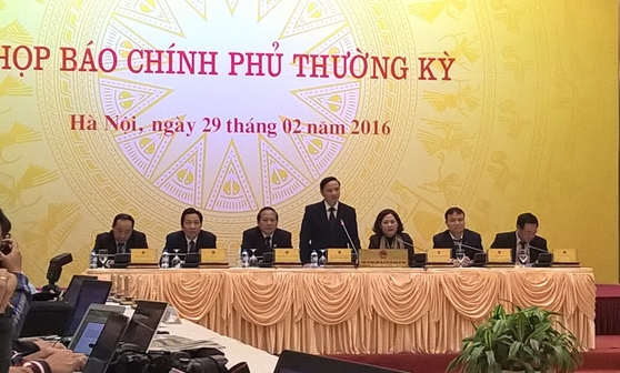 họp báo Chính phủ