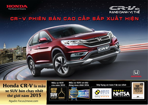 Honda CR-V mới sắp xuất hiện