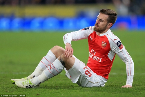 HLV Wenger lo lắng nhất về chấn thương của Ramsey