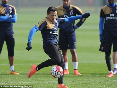 Arsenal ráo riết tập luyện chuẩn bị cho FA Cup