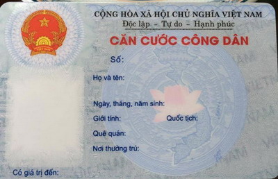 Trình tự cấp, đổi, cấp lại thẻ Căn cước công dân