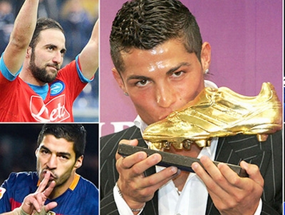 Higuain &amp; Ronaldo giành giật Chiếc giày Vàng châu Âu