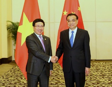 Phó Thủ tướng Phạm Bình Minh hội kiến Thủ tướng Trung Quốc