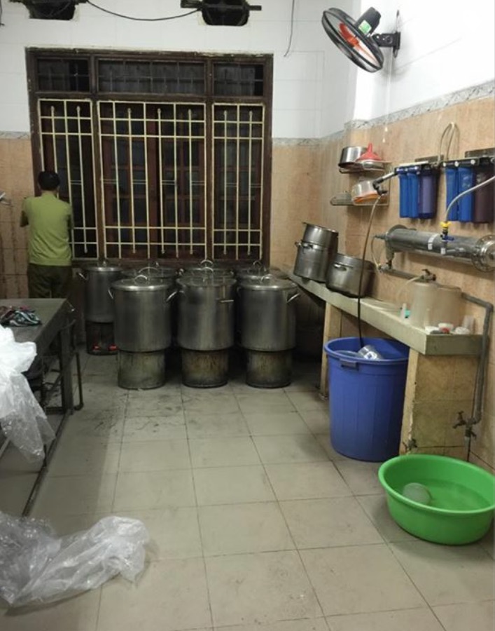 Các thùng nấu trà sữa