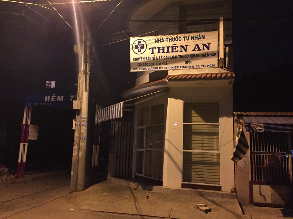 Hiệu thuốc tây nơi phát hiện vụ việc