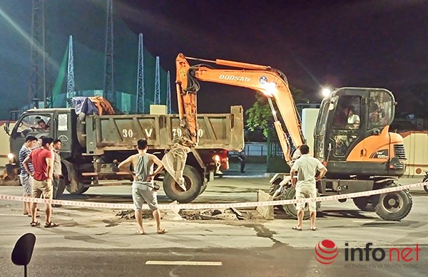 Xác định nguyên nhân hố &quot;tử thần&quot; trên tuyến đường kiểu mẫu Thủ đô