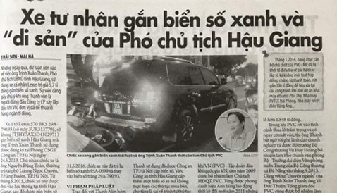 Tổng Bí thư yêu cầu kiểm tra vụ &quot;xe tư nhân gắn biển xanh&quot;