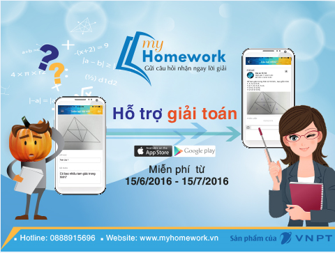 Vui hè với myHomework - Giải toán